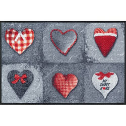 wash+dry My Sweet Home gray Zerbino decorativo Interno Rettangolare Grigio