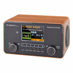 Albrecht DR 865 Portatile Digitale Nero, Legno - Vista aggiuntiva 2