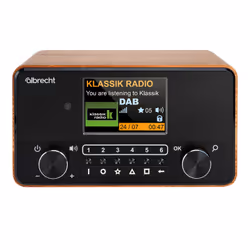 Albrecht DR 866 Portatile Digitale Nero, Legno