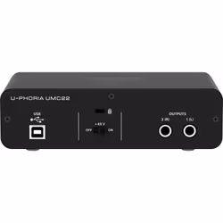 Behringer UMC22 attrezzatura musicale supplementare Concerto/Studio Pre-amplificatore - Vista aggiuntiva 6