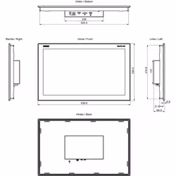 Siemens IFP2200 Basic Pannello piatto per segnaletica digitale 54,6 cm (21.5") LCD Full HD Nero - Vista aggiuntiva 3
