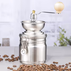 Godetevi una deliziosa tazza di caffè appena macinata ogni mattina, con il macinacaffè della HI! Questo macinacaffè manuale è ...