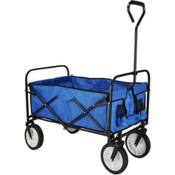 HI - Carrello Pieghevole Blu 53,5x83x27 cm