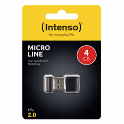 Intenso Micro Line unità flash USB 4 GB USB tipo A 2.0 Nero - Vista aggiuntiva 7