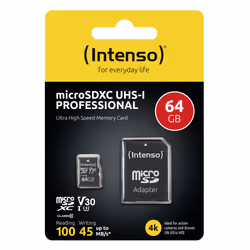 Intenso 3433490 memoria flash 64 GB MicroSDXC UHS-I Classe 10 - Vista aggiuntiva 4