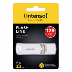 Intenso Flash Line unità flash USB 128 GB USB tipo-C 3.2 Gen 1 (3.1 Gen 1) Bianco - Vista aggiuntiva 5