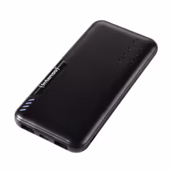Intenso P10000, 10000 mAh, Polimeri di litio (LiPo), Nero