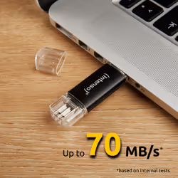 Intenso 3539490 unità flash USB 64 GB USB Type-A / USB Type-C 3.2 Gen 1 (3.1 Gen 1) Antracite - Vista aggiuntiva 5