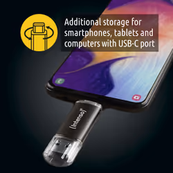Intenso 3539491 unità flash USB 128 GB USB Type-A / USB Type-C 3.2 Gen 1 (3.1 Gen 1) Antracite - Vista aggiuntiva 6