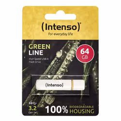 Intenso Green Line unità flash USB 64 GB USB tipo A 3.2 Gen 1 (3.1 Gen 1) Beige, Marrone - Vista aggiuntiva 5