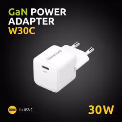 Intenso POWER ADAPTER USB-C GAN/7803022 Universale Bianco AC Ricarica rapida Interno - Vista aggiuntiva 5