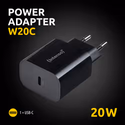 Intenso 7802010 adattatore e invertitore Interno 20 W Nero - Vista aggiuntiva 2