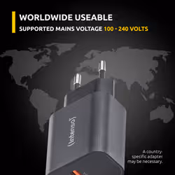 Intenso 7803010 adattatore e invertitore Interno 30 W Nero - Vista aggiuntiva 5