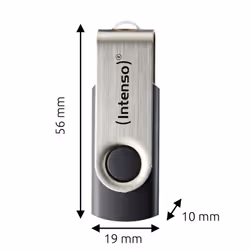 Intenso USB 32 GB OFFICE LINE 3.2 Gen1 Silver-Black unità flash USB USB tipo A 3.2 Gen 1 (3.1 Gen 1) Nero, Argento - Vista aggiuntiva 4