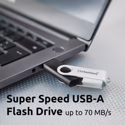 Intenso USB 32 GB OFFICE LINE 3.2 Gen1 Silver-Black unità flash USB USB tipo A 3.2 Gen 1 (3.1 Gen 1) Nero, Argento - Vista aggiuntiva 5