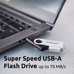 Intenso USB 64GB OFFICE LINE 3.2 Gen1 Silver-Black unità flash USB USB tipo A 3.2 Gen 1 (3.1 Gen 1) Nero, Argento - Vista aggiuntiva 5