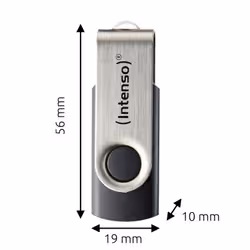 Intenso USB 256GB OFFICE LINE 3.2 Gen1 Silver-Black unità flash USB USB tipo A 3.2 Gen 1 (3.1 Gen 1) Nero, Argento - Vista aggiuntiva 4
