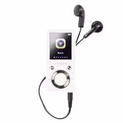 Intenso Lettore MP3 Video Scooter BT 64 GB – Bluetooth 5.0, display LCD da 1,8", USB-C, lettore di schede microSD, autonomia 18 ore, lettore musicale e video, bianco - Vista aggiuntiva 4