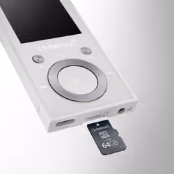 Intenso Lettore MP3 Video Scooter BT 64 GB – Bluetooth 5.0, display LCD da 1,8", USB-C, lettore di schede microSD, autonomia 18 ore, lettore musicale e video, bianco - Vista aggiuntiva 7