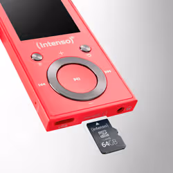 Intenso Video Scooter BT MP3-Player 64 GB - Bluetooth 5.0, Display LCD da 1,8", USB-C, lettore di schede microSD, 18 ore di autonomia, lettore musicale e video, Rosa - Vista aggiuntiva 8
