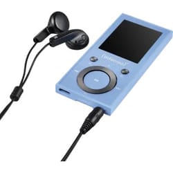Intenso Video Scooter BT MP3-Player 64 GB - Bluetooth 5.0, Display LCD da 1,8", USB-C, lettore di schede microSD, 18 ore di autonomia, lettore musicale e video, Blu