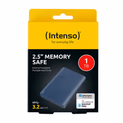 Intenso Memory Safe disco rigido esterno 1 TB, blu - Vista aggiuntiva 2