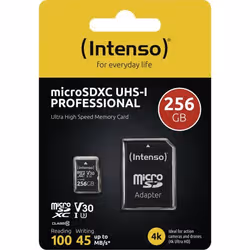 Intenso 3433492 memoria flash 256 GB MicroSDXC UHS-I Classe 10 - Vista aggiuntiva 3