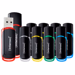 Intenso 3511561 unità flash USB 8 GB USB tipo A 2.0 Nero, Rosso, Verde, Trasparente, Giallo, Blu - Vista aggiuntiva 2