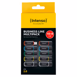 Intenso 3511561 unità flash USB 8 GB USB tipo A 2.0 Nero, Rosso, Verde, Trasparente, Giallo, Blu - Vista aggiuntiva 6