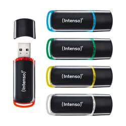Intenso 3511595 unità flash USB 64 GB USB tipo A 2.0 Nero, Rosso, Verde, Trasparente, Giallo, Blu