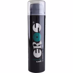 Lubrificante ibrido a base d`acqua e silicone, adatto per preservativi, esente da oli e grassi.