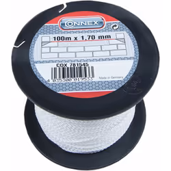 In polipropilene, intrecciato su bobina ø 1,7 mm. - 100 mt.