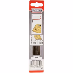 per legno, taglienti su ambo i lati, 24 pezzi assortiti