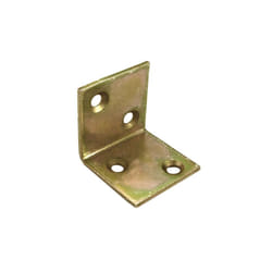 Masidef Lastrine Angolari Zincate Giallo per Sedie - 40x40x2 mm, colore Giallo