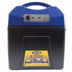 AMA 58510 Elettrificatore Ranch B2000 con alimentazione a 9/12 V per recinti Elettrificatore Ranch AMA B2000 per recinti con  ...