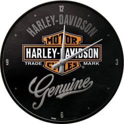 Nostalgic Art Harley-Davidson Orologio al quarzo Cerchio Nero