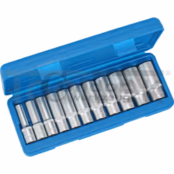 SET SERIE BUSSOLE ESAGONALI 11pz 3/8″ 8-19mm LUNGHE KIT CHIAVI Cr-V CONDOR - Vista aggiuntiva 2