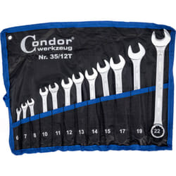 Condor - serie kit set chiavi combinate stella e fissa inglesi 12pz 6-22mm