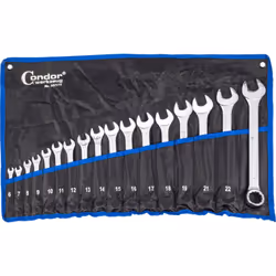 Serie 17 chiavi combinate CONDOR CARATTERISTICHE: Gamma: 6-24 mm Misure contenute: 6, 7, 8, 9, 10, 11, 12, 13, 14, 15, 16, 17 ...