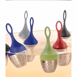 AdHoc Floatea setaccio da tè Plastica, Acciaio inox Nero, Argento - Vista aggiuntiva 4