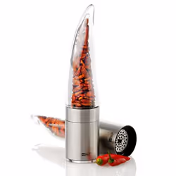 AdHoc Pepe, Macinapepe, Acciaio inox, Trasparente, Acrilico, Acciaio inox, Pepe, 205 mm, 4,5 cm
