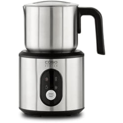 Caso - Crema & Choco Inox, Montalatte per latte vaccino e latte vegetale, Schiuma di latte fredda, Contenitore in acciaio inox di alta qualità con