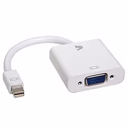 V7 Adaptador blanco de vídeo con conector Mini DisplayPort macho a VGA hembra, 0,17 m, mini DisplayPort, VGA (D-Sub), Bianco, ...
