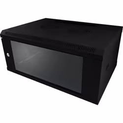 ALLNET ALL-SMC6604SCHWARZ, Da parete, 4U, 50 kg, Lucchetti, 15 kg, Nero