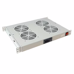 ALLNET Zubehör Rack, Pannello per ventola, Grigio, 4 ventola(e), 1U, 1,5 m, 19"