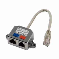 Synergy 21 S215236, 0,15 m, RJ-45, 2 x RJ-45, Grigio, Metallico