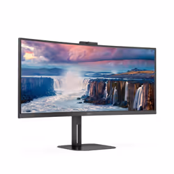 AOC V5 CU34V5CW/BK LED display 34" Wide Quad HD Nero - Vista aggiuntiva 4