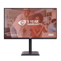 AOC E4 Q32E4U Monitor PC 80 cm (31.5") 2560 x 1440 Pixel Quad HD LED Nero - Vista aggiuntiva 2