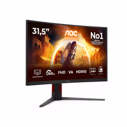 AOC G4 C32G4Z Monitor PC 80 cm (31.5") 1920 x 1080 Pixel Nero, Rosso - Vista aggiuntiva 2