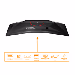 AOC G4 Gaming Monitor PC 86,4 cm (34") 3440 x 1440 Pixel Nero, Rosso - Vista aggiuntiva 3